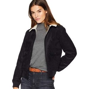 Levi’s Faux Suede Zip-Front Bomber Jacket